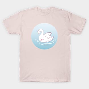 Swan flowers T-Shirt
